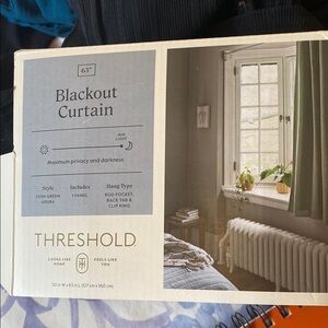 Threshold Olive Green blackout curtain